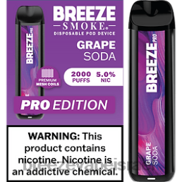 Breeze Pro 2000 שאיפות - Breeze Vape Flavors סודה ענבים 8B80B25