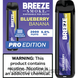 Breeze Pro 2000 שאיפות - Breeze Vape Flavors בננה אוכמניות 8B80B34