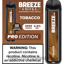 Breeze Pro 2000 שאיפות - Breeze Vape No Nicotine טַבָּק 8B80B11